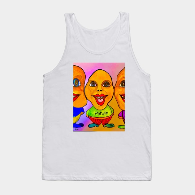 Potatoes family Tank Top by The artist of light in the darkness 